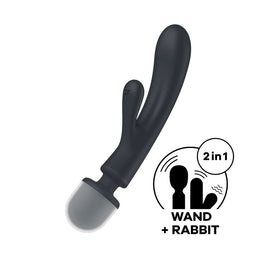 Vibromasseur Rabbit Satisfyer Triple Lover - Noir