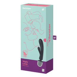 Vibromasseur Rabbit Satisfyer Triple Lover - Noir
