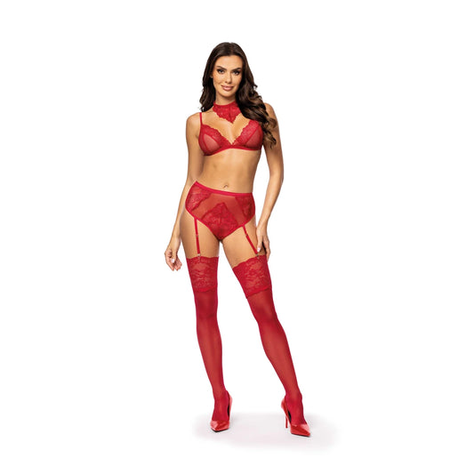 Cristalyn Ensemble Lingerie - Rouge