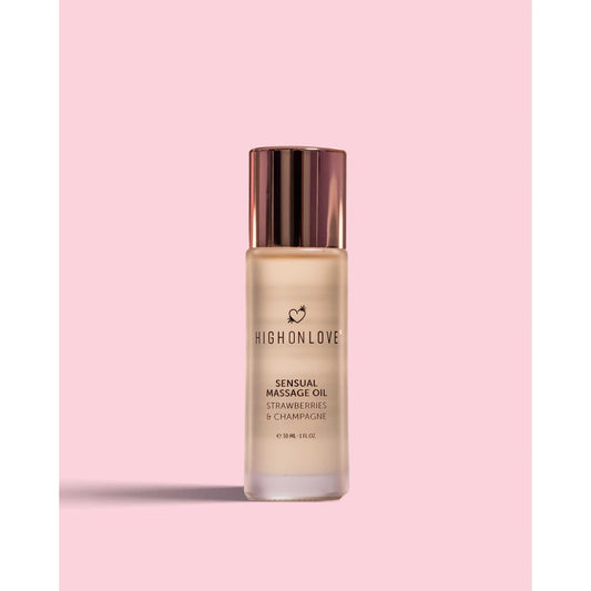 Mini Huile de Massage - Fraises et Champagne 30 Ml