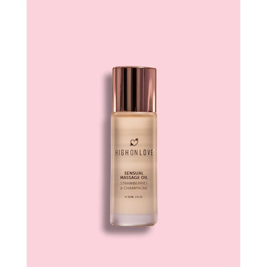 Mini Huile de Massage - Fraises et Champagne 30 Ml