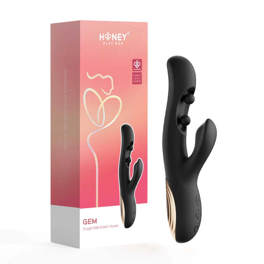 Gem Vibromasseur Rabbit avec Capteurs de Pression et Application - Violet