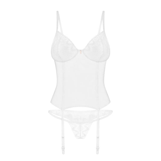 Alissium Corset et String - Blancs