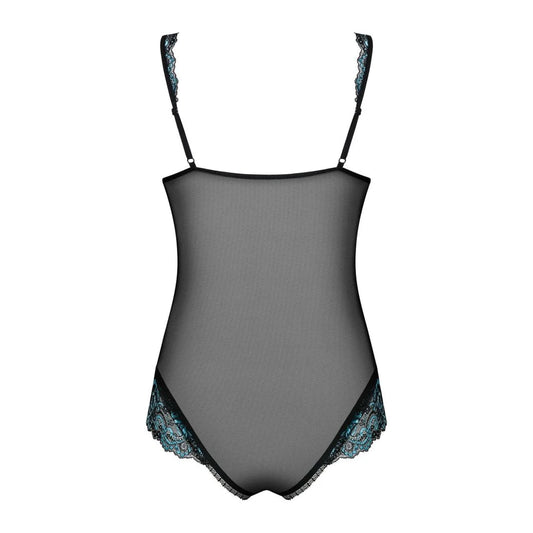 Amanta Body Ouvert - Noir et Turquoise