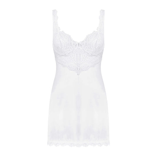 Amor Blanco Nuisette et String - Blanc