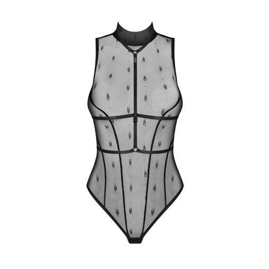 Anniverse Special Body Ouvert et Harnais - Noirs