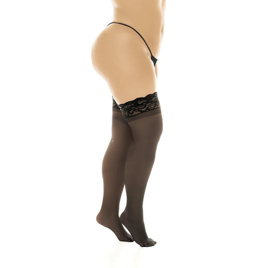 Bas en Nylon Sexy - Noir Autofixant