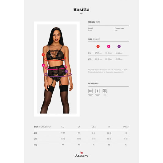Basitta Ensemble 3 Pcs - Noir
