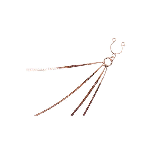 Bijou Pinces Tétons avec 4 Chainettes Doré - Rose