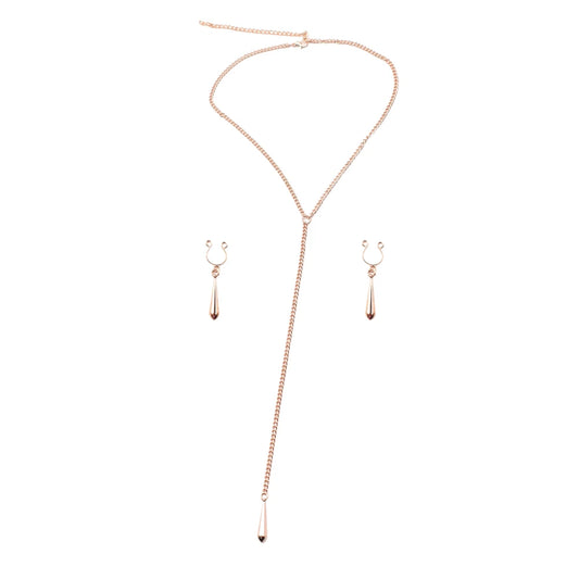 Bijoux de Corps, Pinces de Seins Goutte et Tour de Cou Chainette