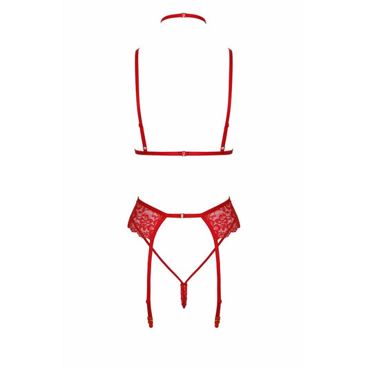 Bondage 243 Ensemble Lingerie 5 Pièces - Rouge