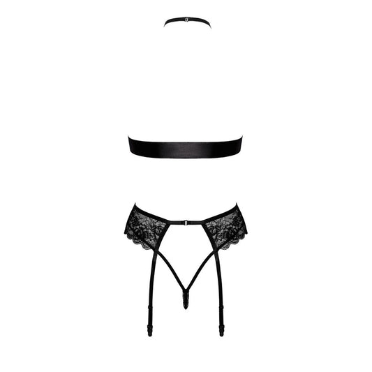 Bondage 244 Ensemble Lingerie 4 Pièces - Noir