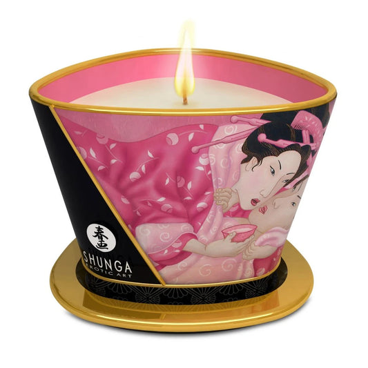 Bougie de Massage Lueur et Caresses - Aphrodisia Rose