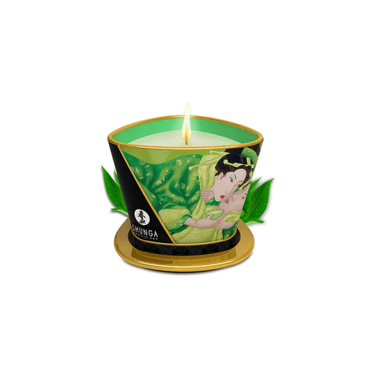 Bougie de Massage Lueur et Caresses - Zenitude Thé Vert Exotique