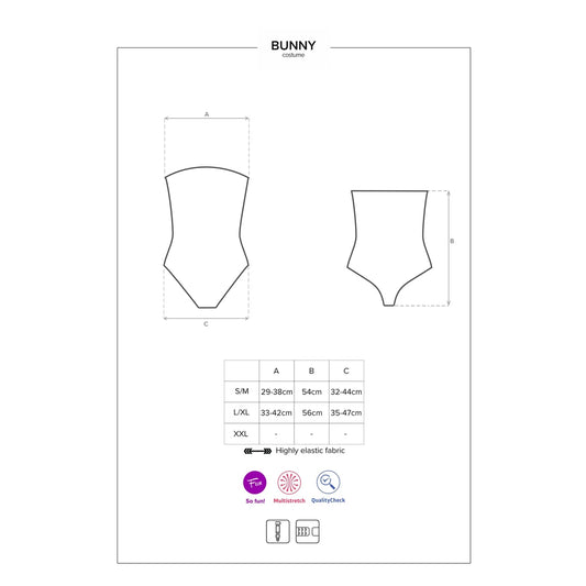 Bunny Costume 4 Pcs - Noir