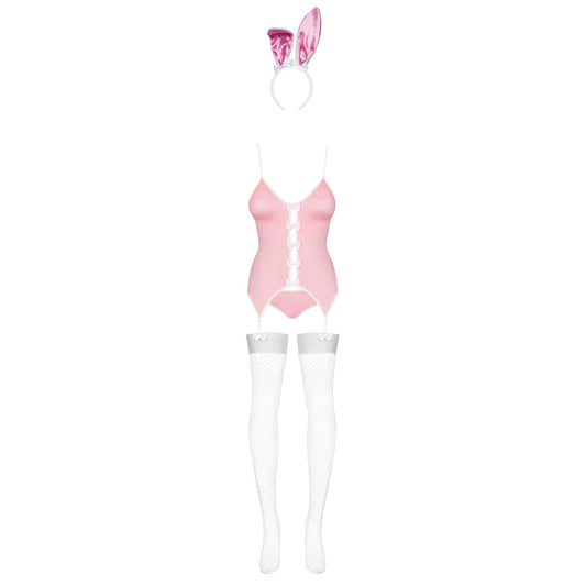 Bunny Suit Costume Lapin 4 Pcs - Rose