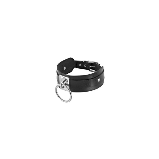 Collier Large Noir avec Anneau Fétish Tentation
