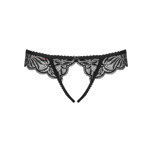 Contica Tanga Ouvert - Noir