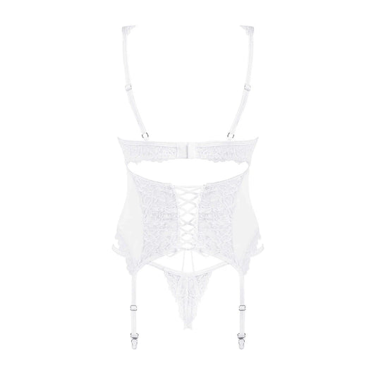 Corset et String - Blanc Amor Blanco