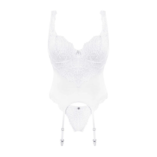 Corset et String - Blanc Amor Blanco