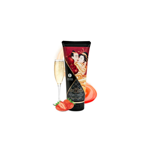 Crème de Massage Délectable - Vin Pétillant à la Fraise