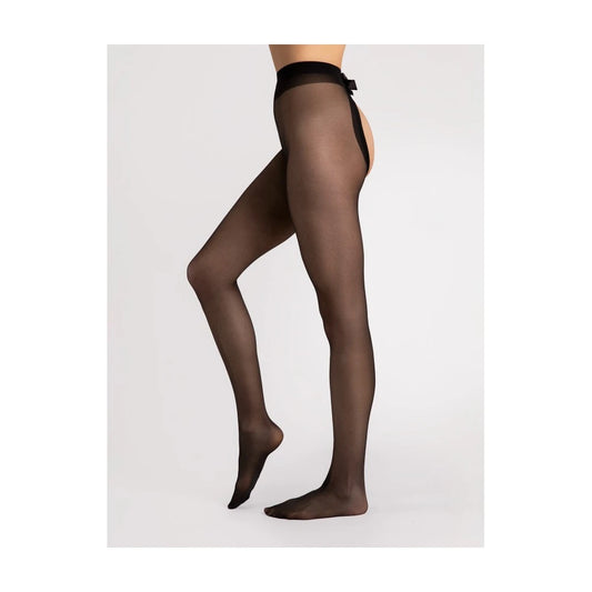 Cute Dream Collants Ouverts 20 DEN - Noir