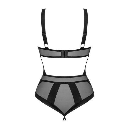 Dame Controle Body Ouvert - Noir