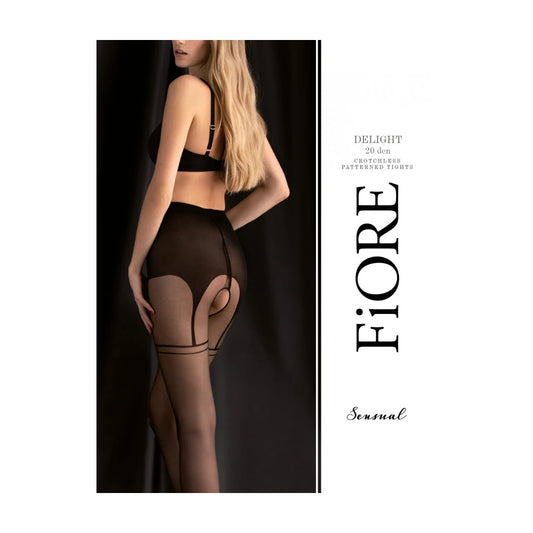 Delight Collants Ouvert 20 DEN - Noir