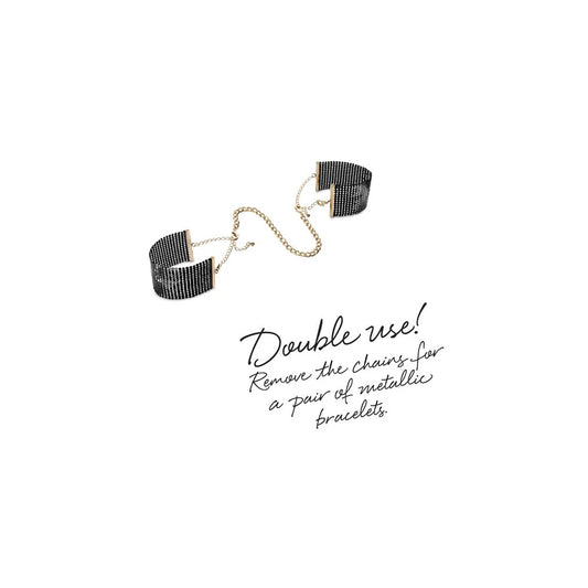 Désir Métallique - Menottes Bracelets - Noir