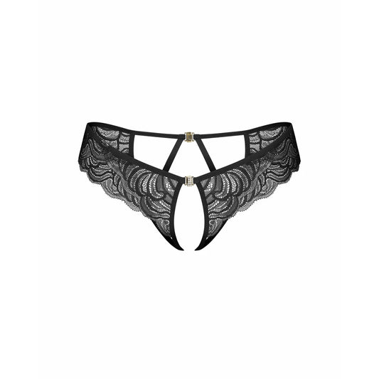 Divienne String Ouvert - Noir