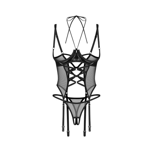 Dominna Corset et String Ouverts