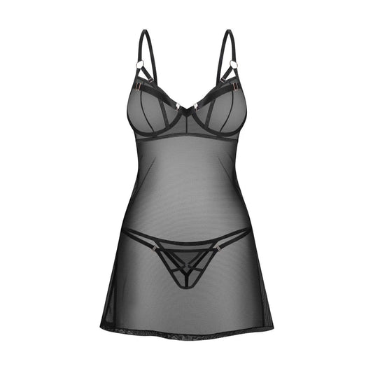 Euridia Nuisette et String - Noirs