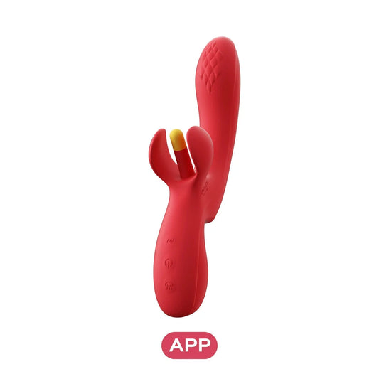 FORTEXA - Vibromasseur à Doigt Oscillant pour le Citoris et le Point G avec Contrôle Via une Application