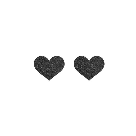 Flash - Cache-tétons Coeur - Noir