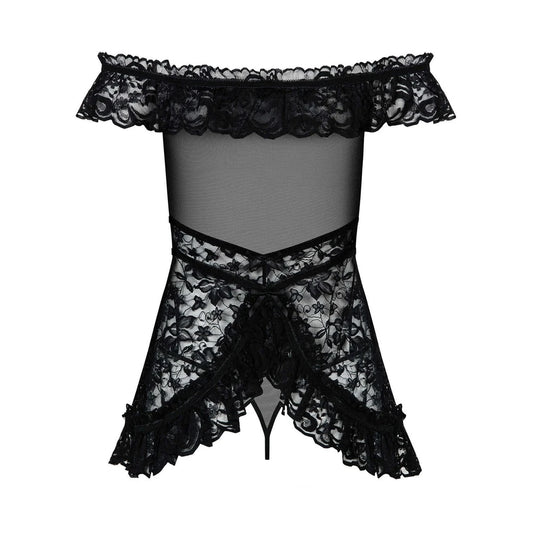 Flores Babydoll - Noir