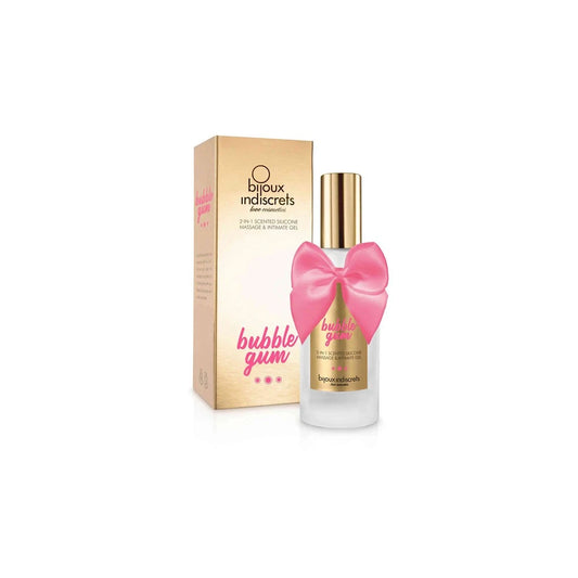 Gel 2 en 1 Intime et Massage Silicone - Bubble Gum - 100 Ml