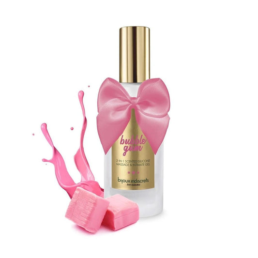 Gel 2 en 1 Intime et Massage Silicone - Bubble Gum - 100 Ml