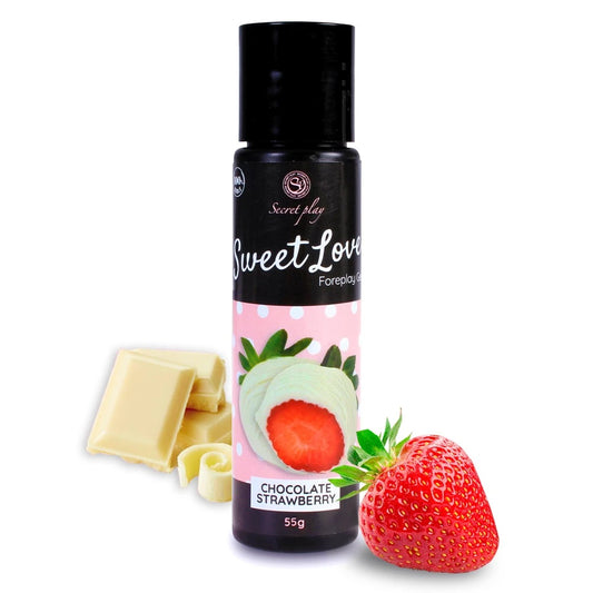 Gel Comestible Chocolat Blanc et Fraise 3672 - 60 Ml
