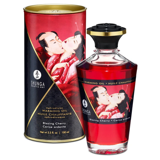 Huile Chauffante Aphrodisiaque - Cerise Ardente 100ml