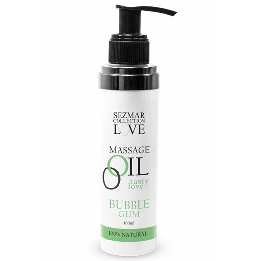 Huile de Massage Comestible Bubble Gum 100ml 100% Naturelle