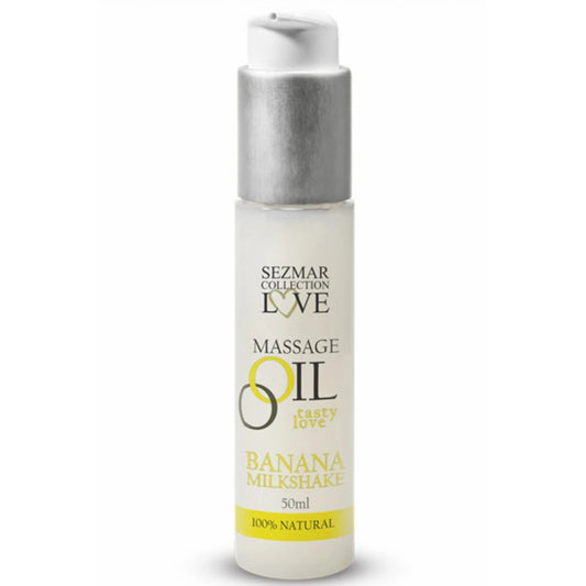Huile de Massage Comestible Milkshake Banane 50ml