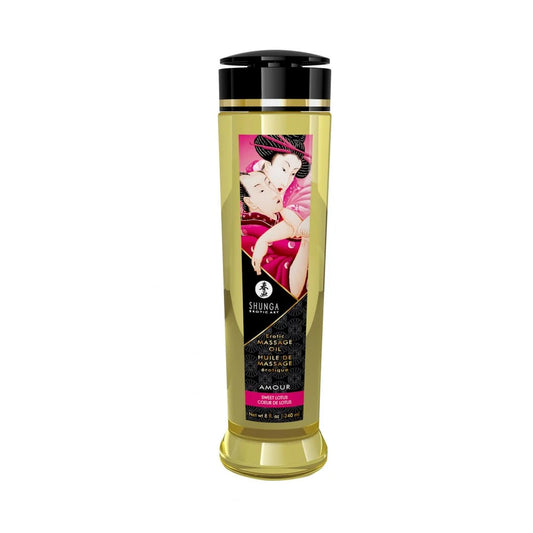 Huile de Massage Érotique - Coeur de Lotus - 240 Ml