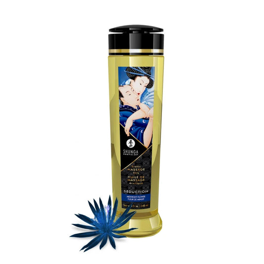 Huile de Massage Érotique - Fleur de Minuit - 240 Ml
