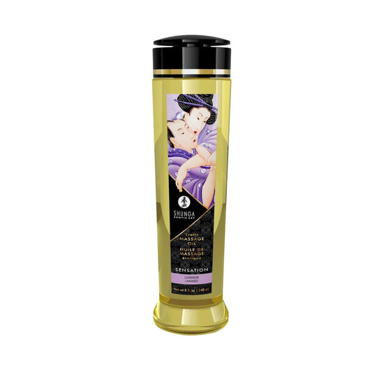 Huile de Massage Érotique - Sensation - Lavande - 240 Ml