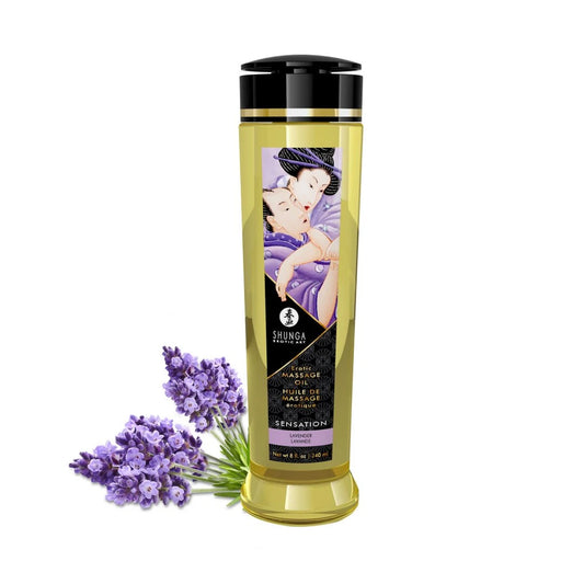 Huile de Massage Érotique - Sensation - Lavande - 240 Ml
