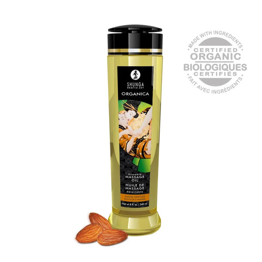 Huile de Massage Organique - Douceur D'amande - 240 Ml