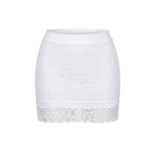 Jupe Courte Camélia - Blanc