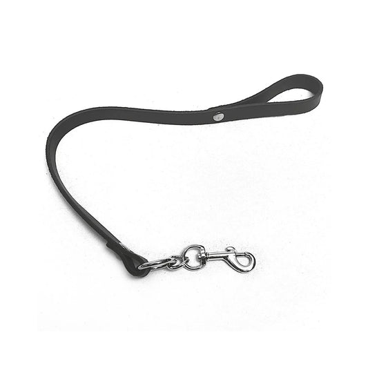 Laisse Courte Cuir - Noir