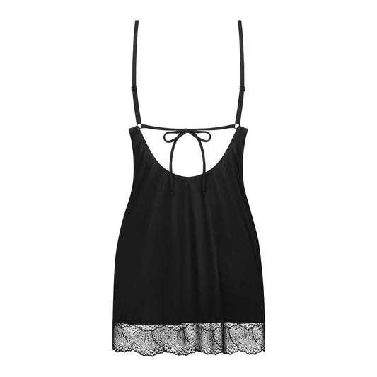Lobellis Nuisette et String - Noirs