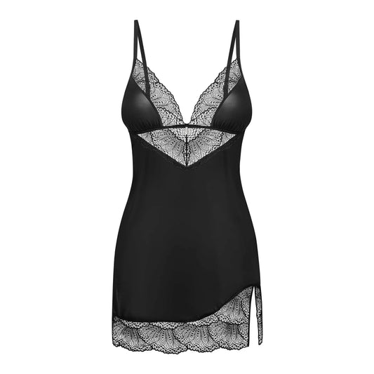 Lobellis Nuisette et String - Noirs